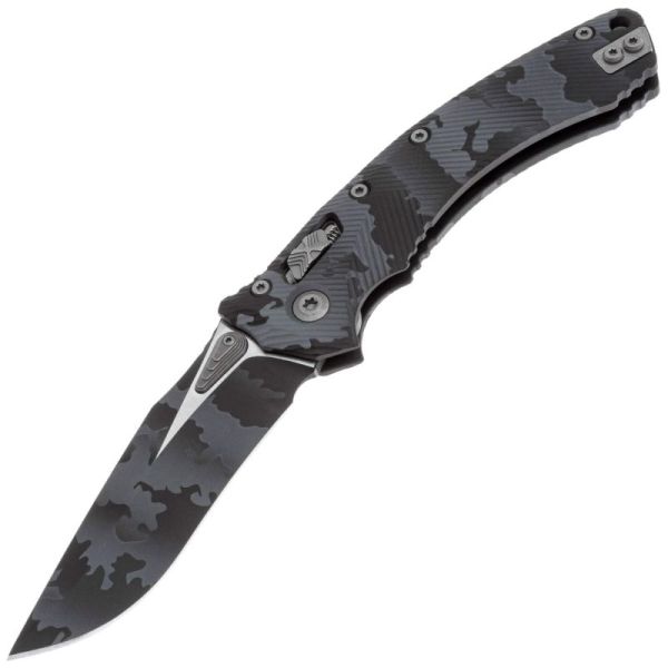 Складной нож Microtech Amphibian Ram-Lok сталь M390MK, рукоять Urban Camo Aluminium