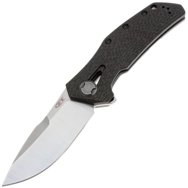 Складной нож ZT 0562 Hinderer Slicer stonewash сталь MagnaCut, рукоять Ti/Canvas Micarta