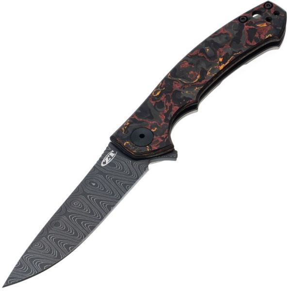 Складной нож ZT 0450CFDAMS Sinkevich сталь Damasteel Vegas
