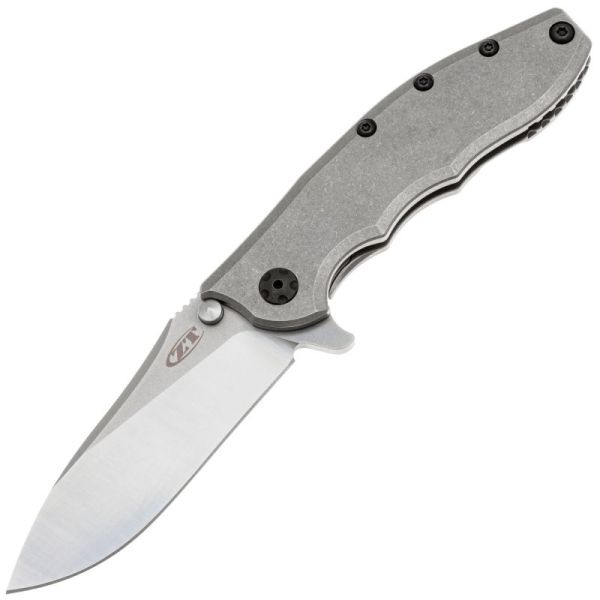 Складной нож ZT K0562Ti Hinderer Slicer CPM-20CV Satin, рукоять титан