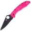 Складной нож Spyderco Delica 4 Black сталь S30V, рукоять Pink FRN