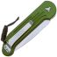 Складной нож Microtech LUDT stonewash сталь M390, рукоять OD Green Aluminum